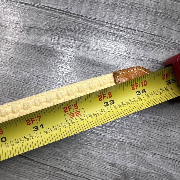 Woven Fabric Leather Belt Size Medium Eddie Bauer Costal Cowgirl - Picture 10 of 10